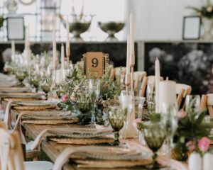 Chemin de table en jute