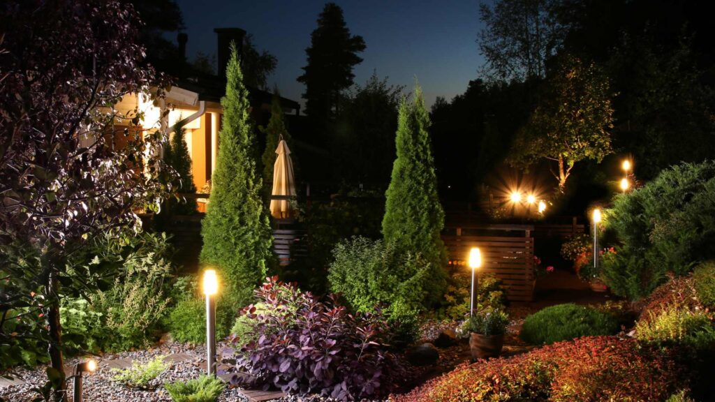 éclairage jardin