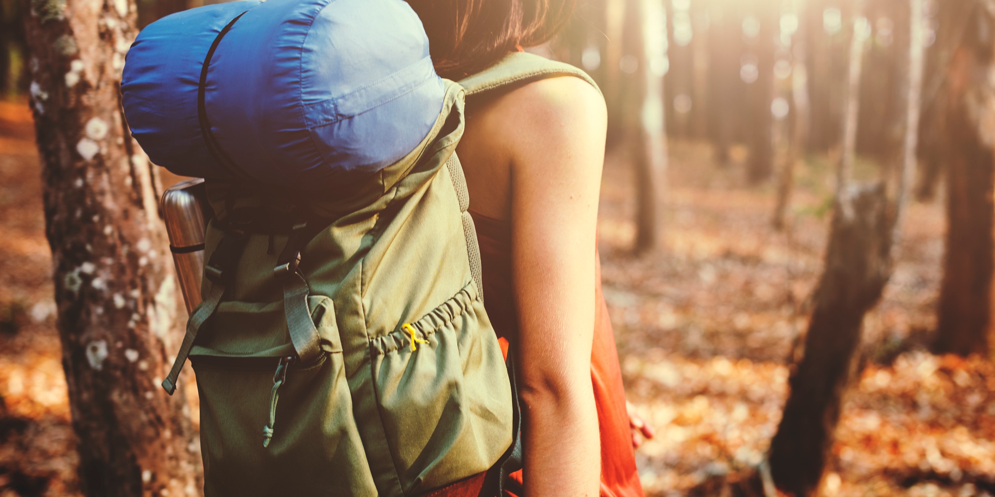 Adventure Backpack Camping Destination Nature Concept